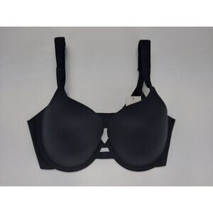 Auden Bra Women's Light Lift Plunge Wired 34DD Black